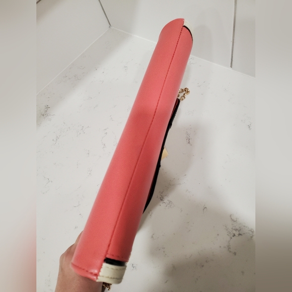 NWOT - Pink and cream clutch/shoulder bag - Picture 4 of 11